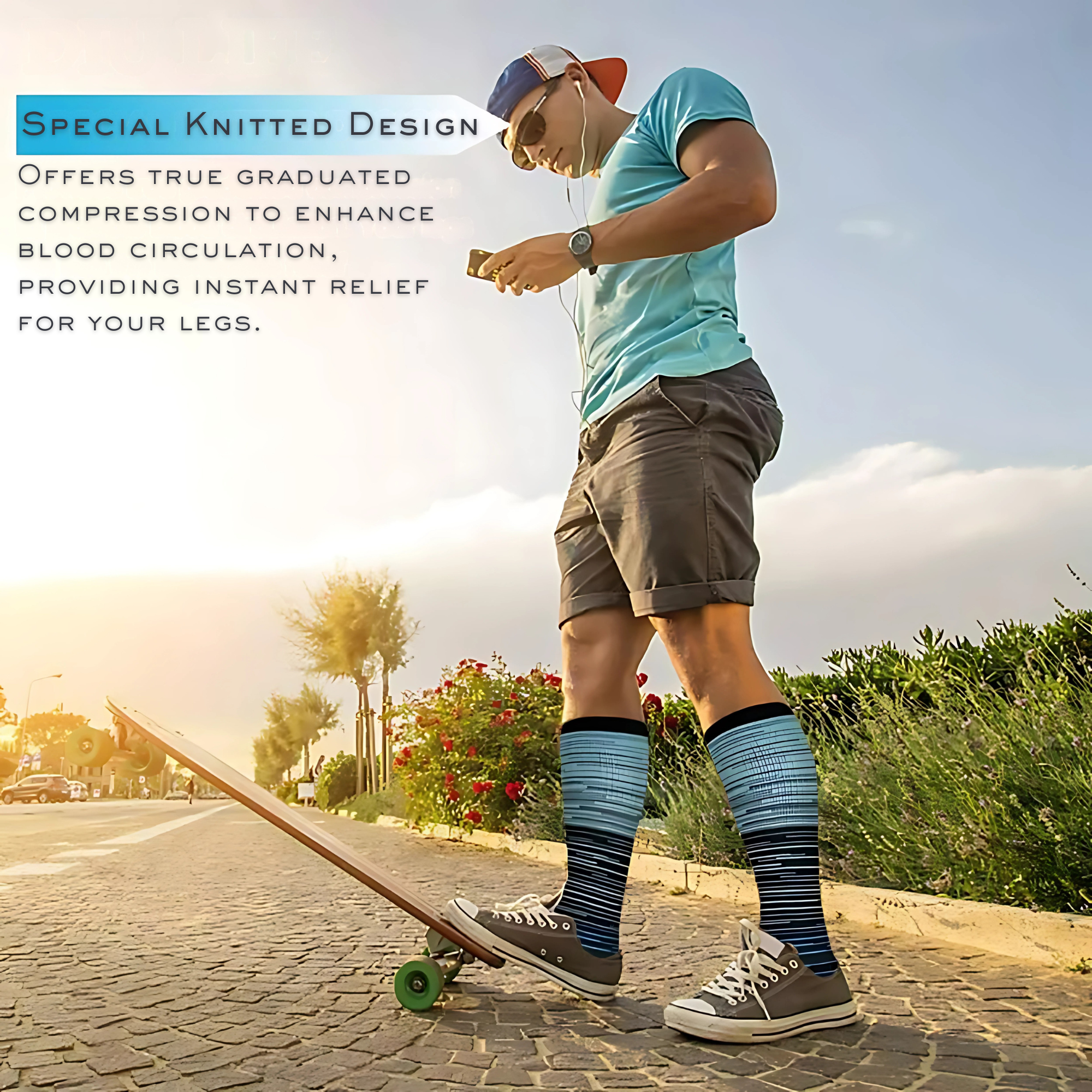 Ombré Flex LegEase Compression Socks