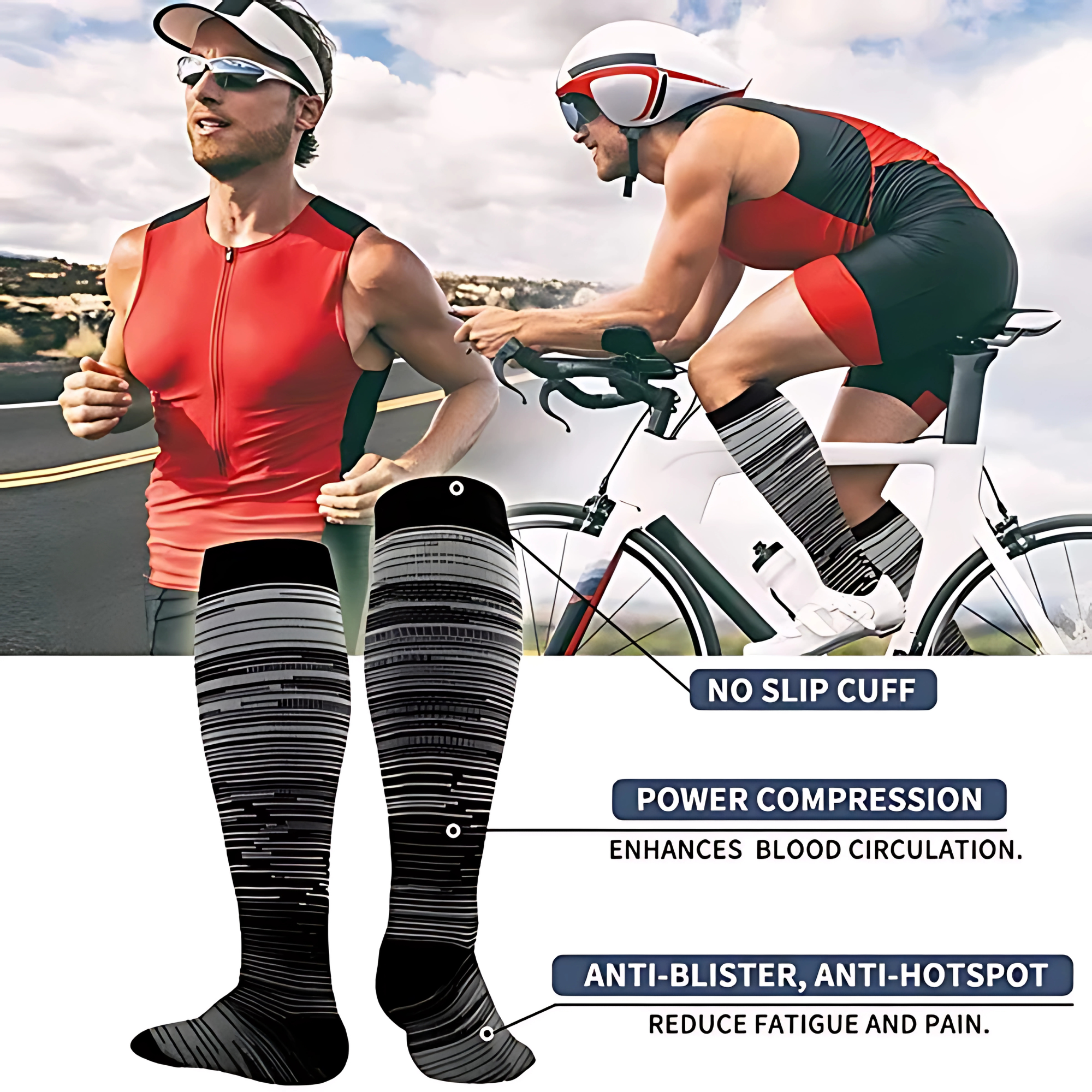 Ombré Flex LegEase Compression Socks
