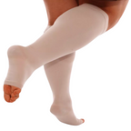 Plus sized Open Toe Compression Socks
