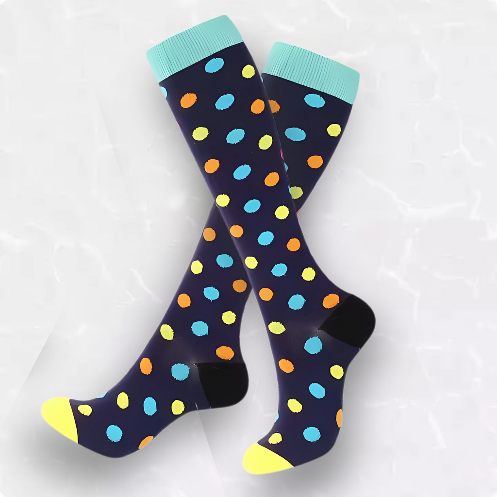 Spotted Patterned LegEase Compression Socks