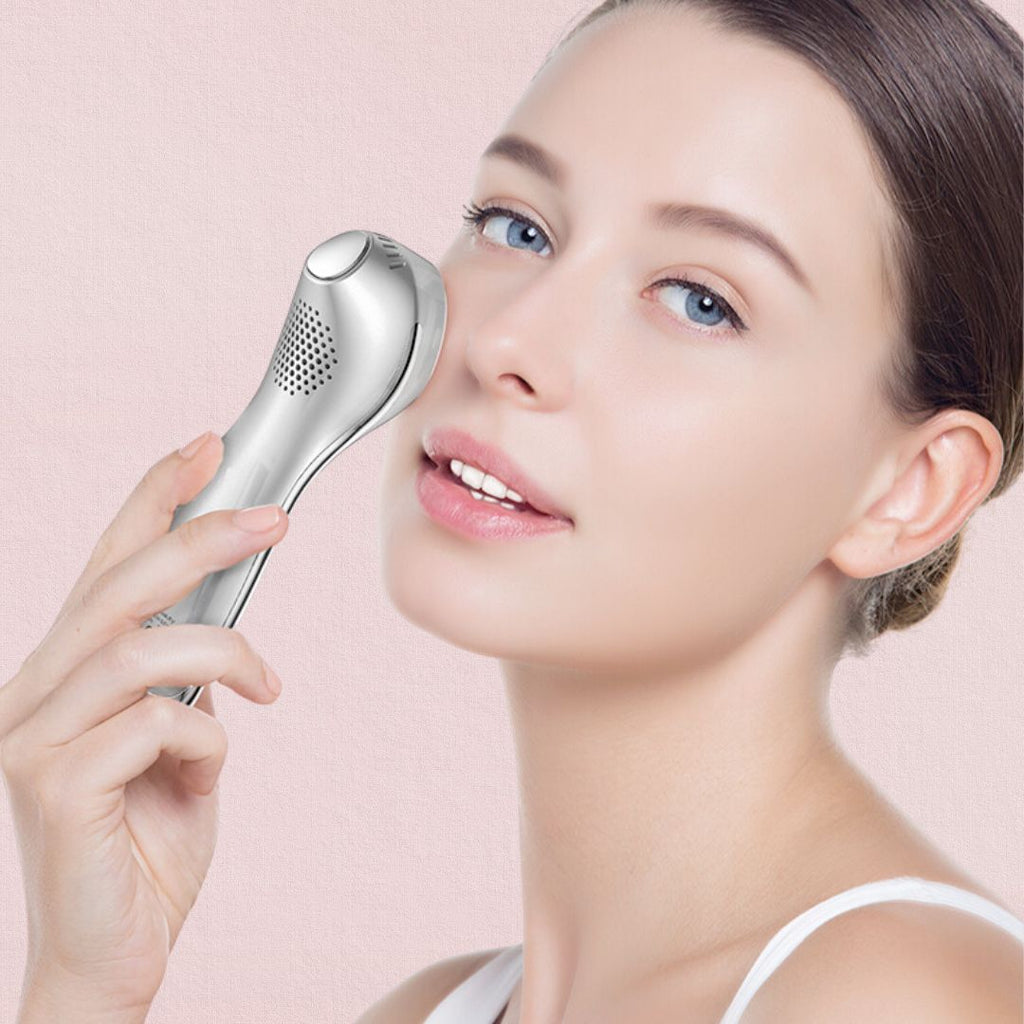 Mini facial toning massager - hot & cold therapy for skin care