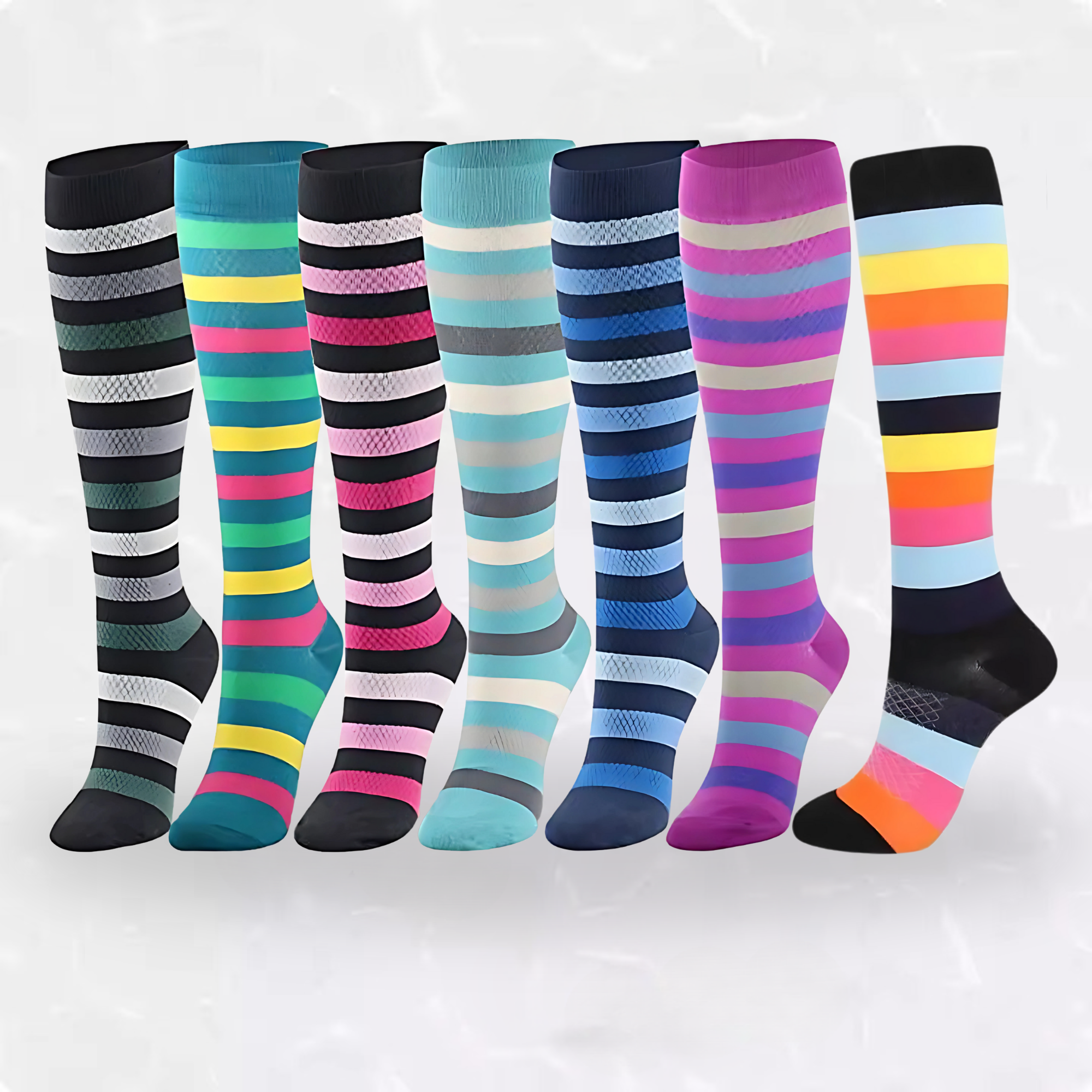Fun Patterned LegEase Compression Socks