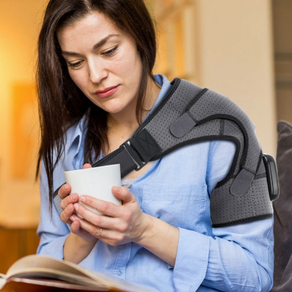 Heated Compression Shoulder Brace with Vibration
