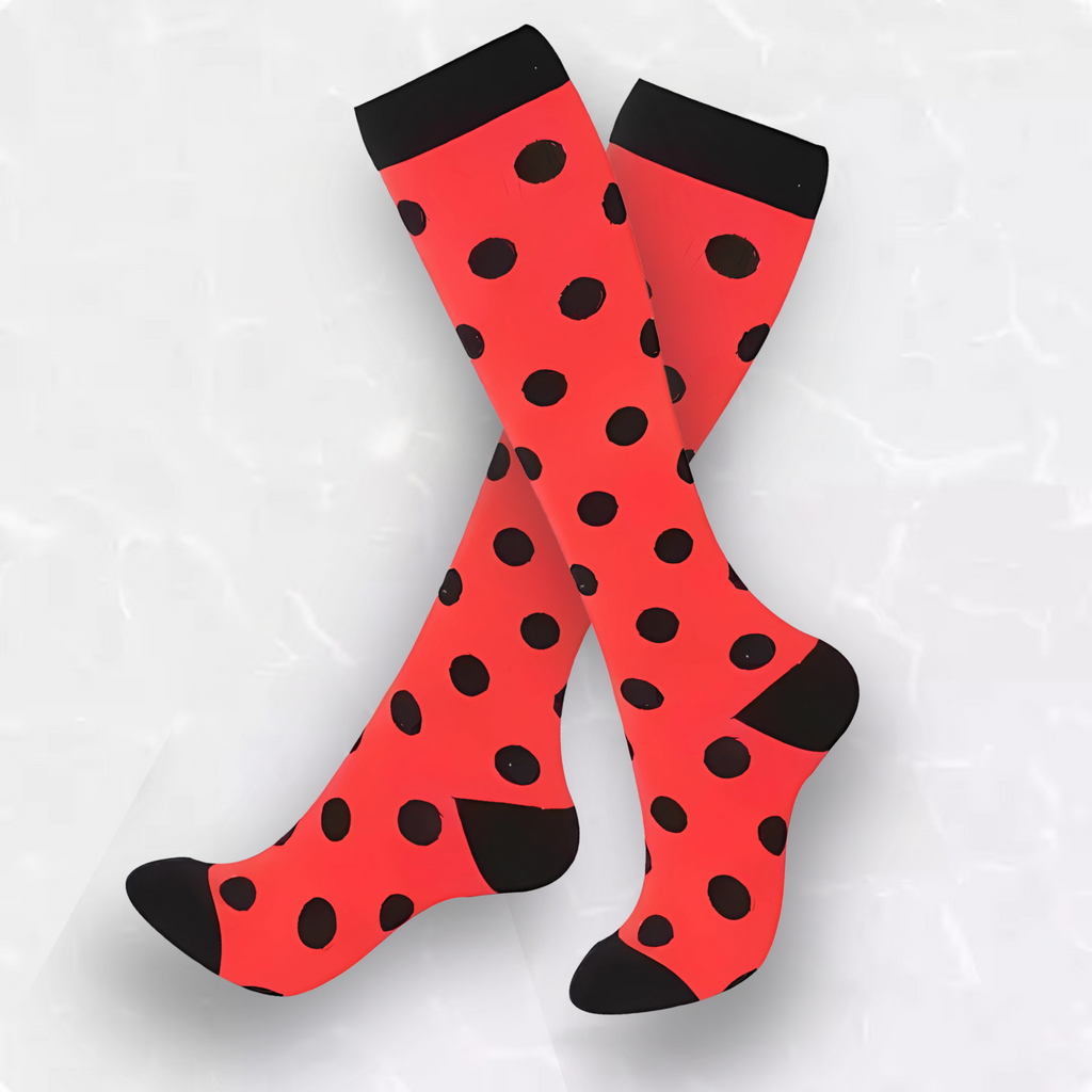 Spotted Patterned LegEase Compression Socks