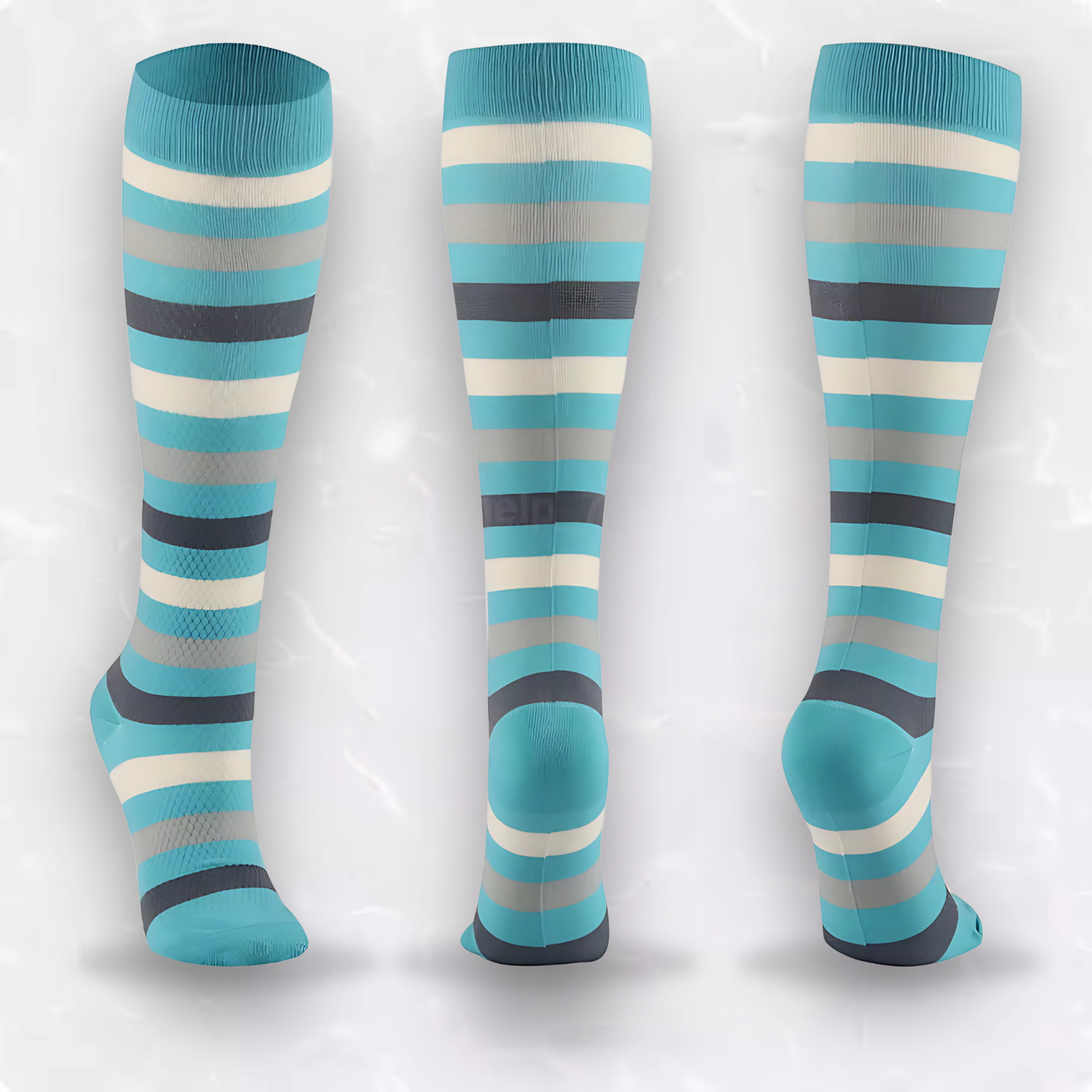 Striped Patterned LegEase Compression Socks