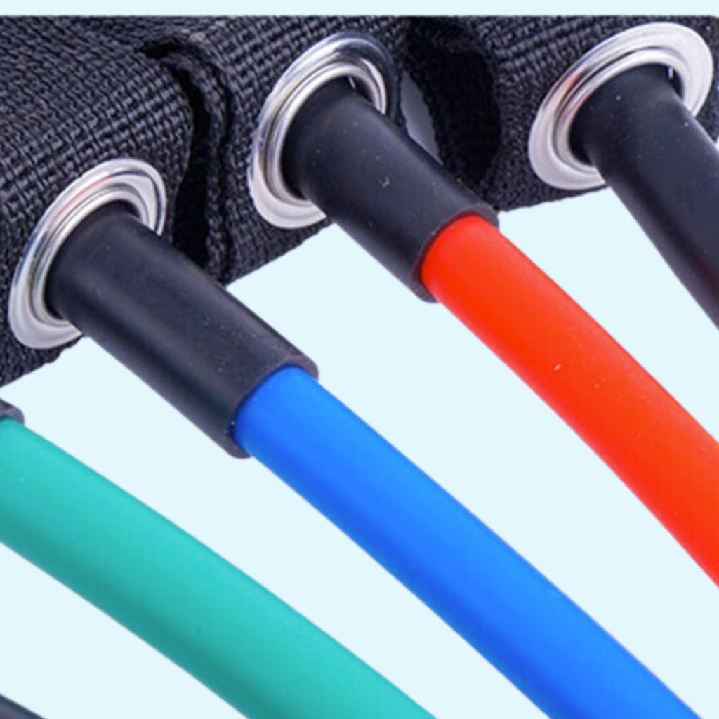 11 Piece Fitness Resistance Bands Exercise Set