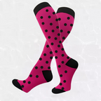 Spotted Patterned LegEase Compression Socks
