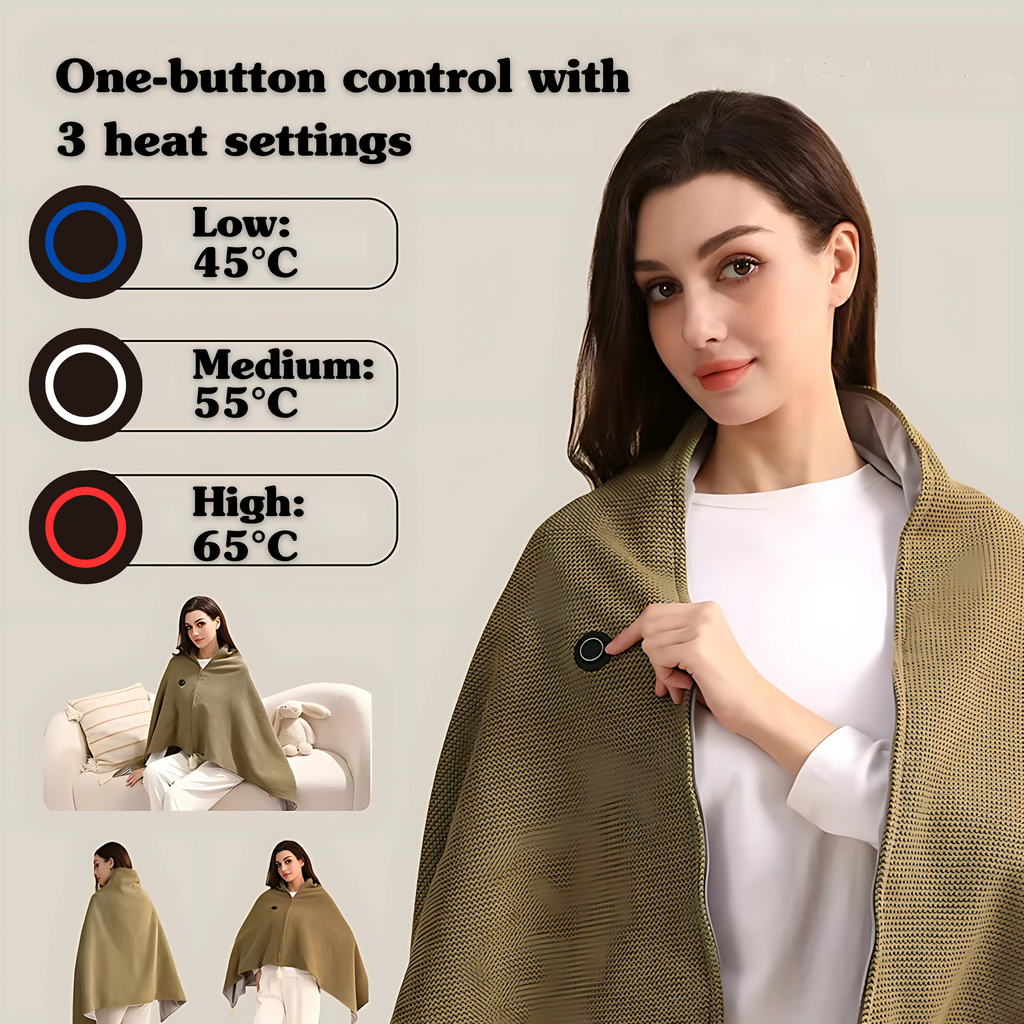 Cordless USB Heated Shawl