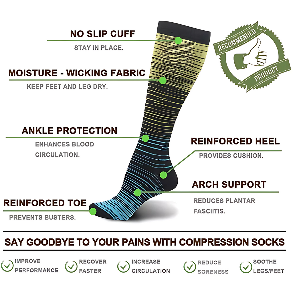 Ombré Flex LegEase Compression Socks