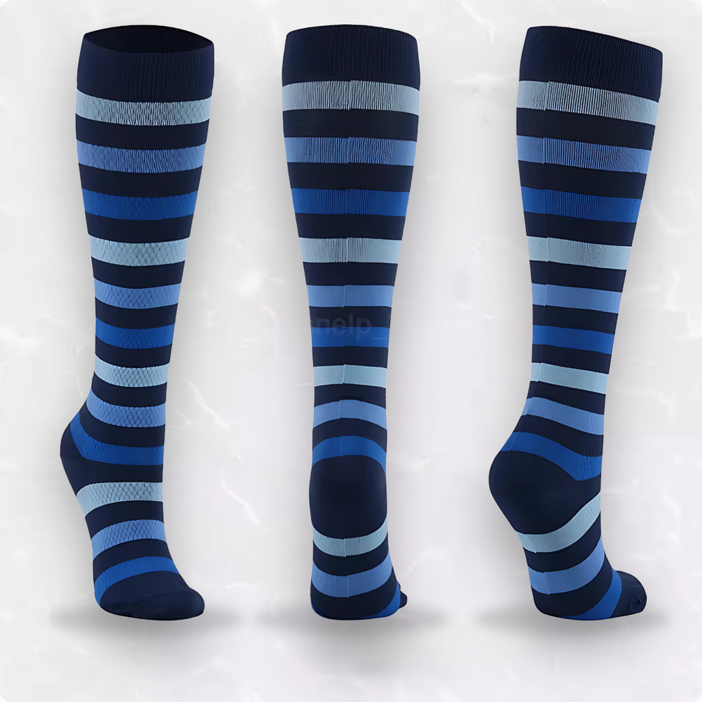 Striped Patterned LegEase Compression Socks