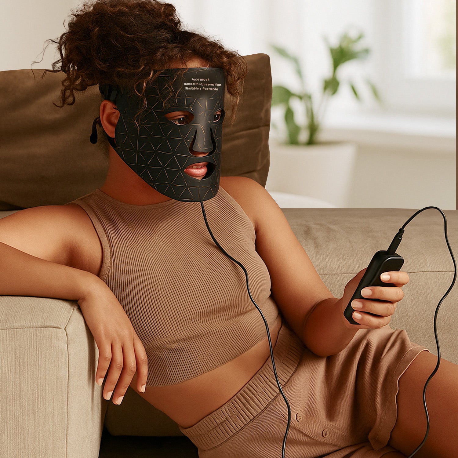 Advanced 240-Light Infrared LED Beauty Mask for Face & Neck