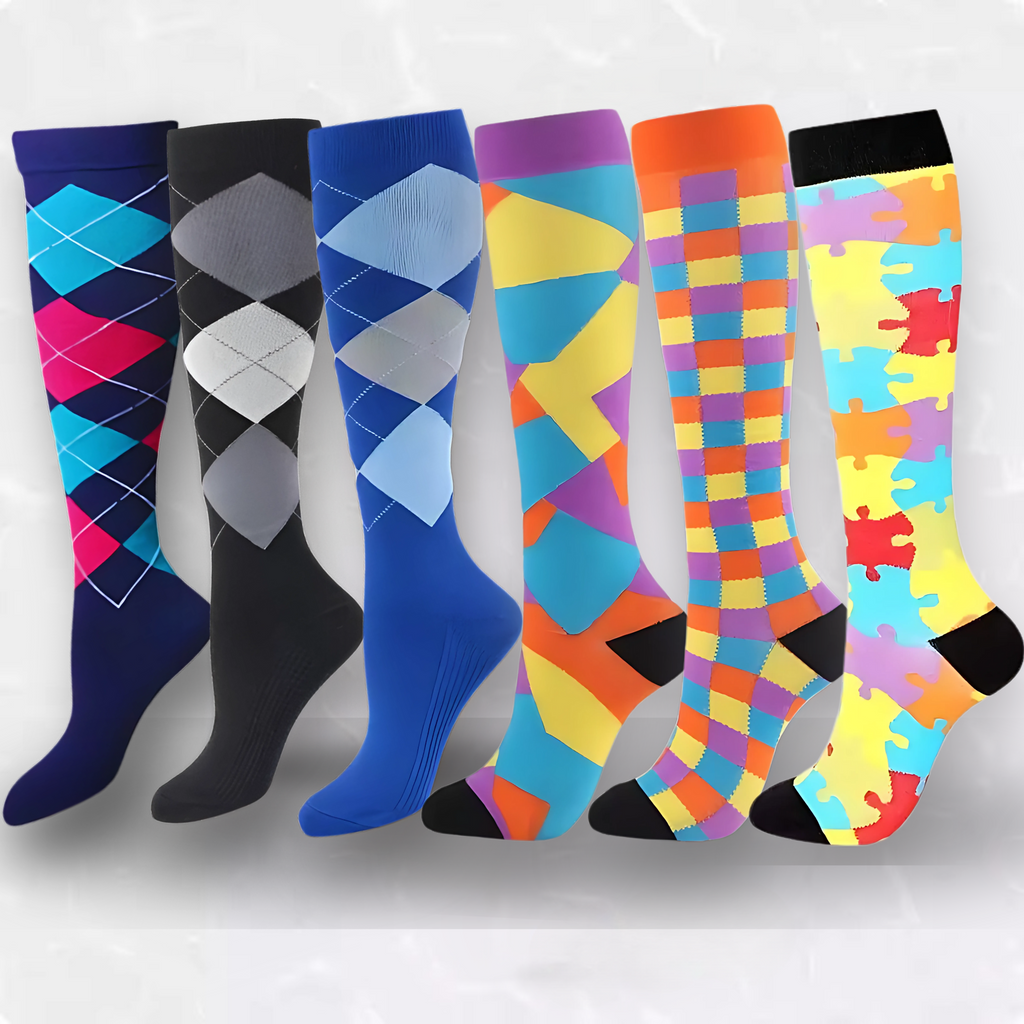 Fun Patterned LegEase Compression Socks