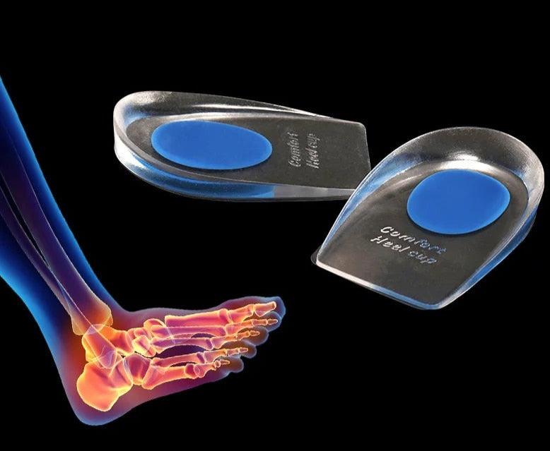 Plantar fasciitis heel cups for arch and heel support