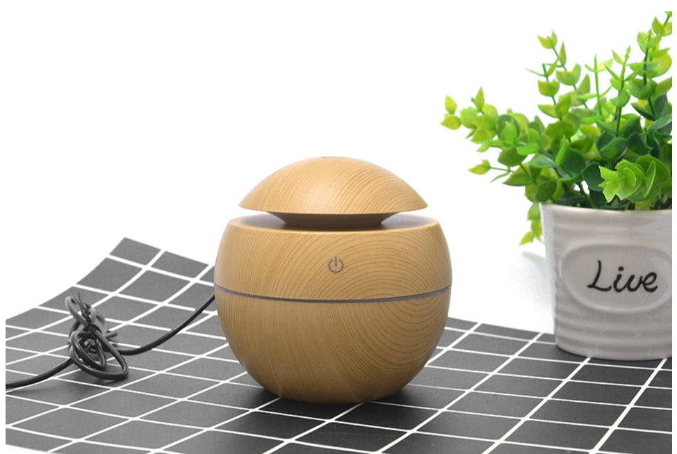 Mini Wood Grain Aromatherapy Diffuser