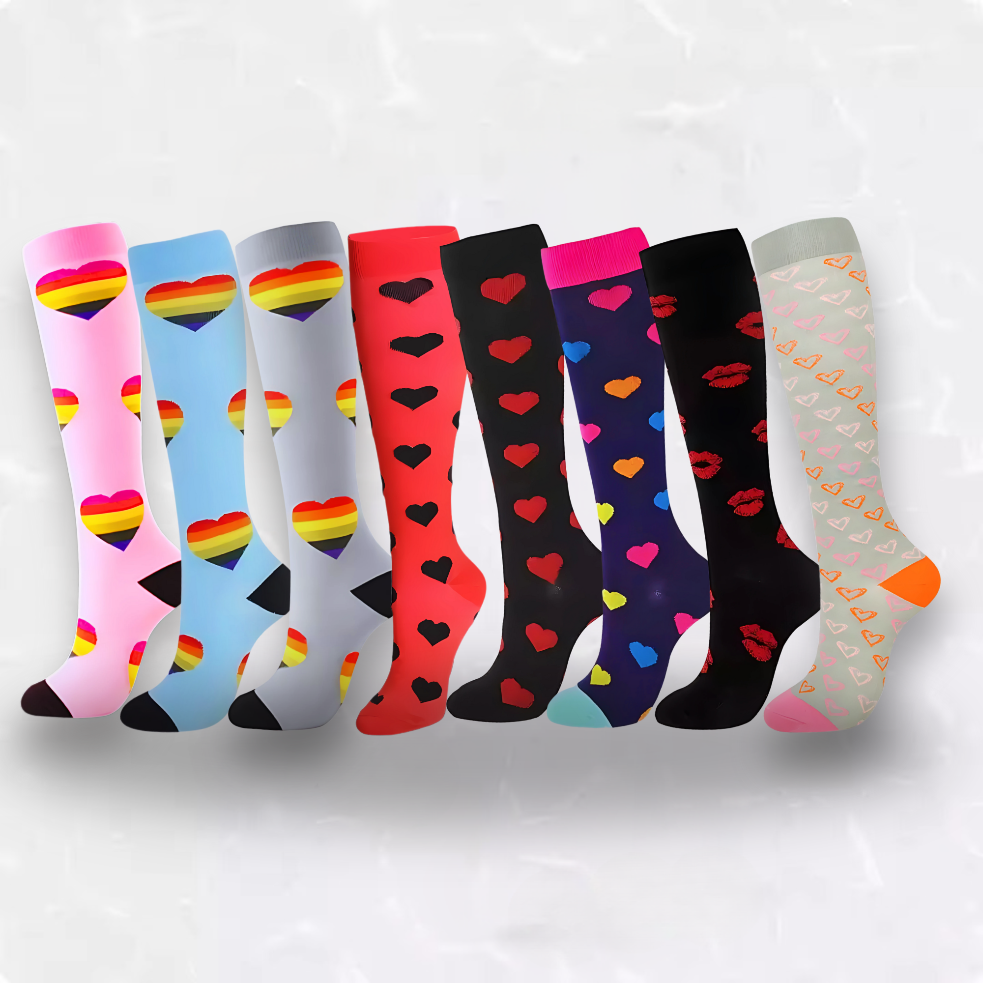 Fun Patterned LegEase Compression Socks