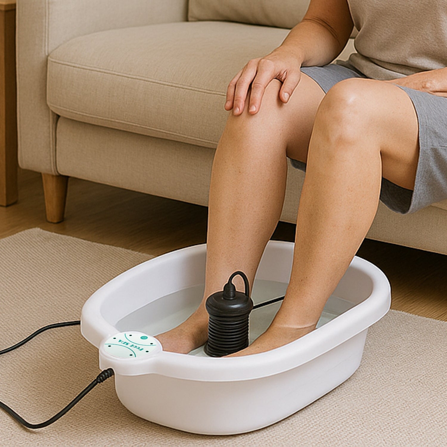Ionic foot bath spa tub for detox and relaxation