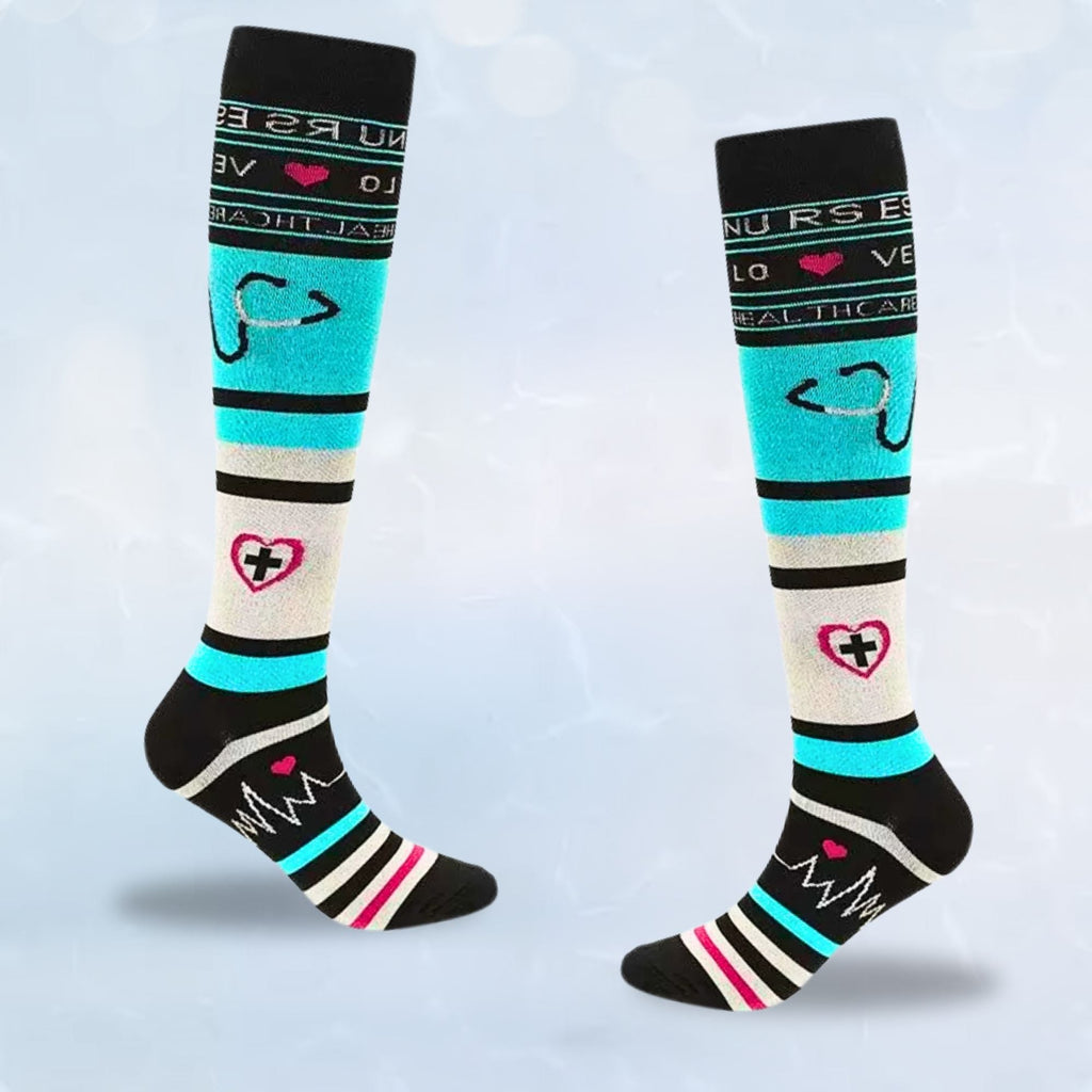 Fun Patterned LegEase Compression Socks