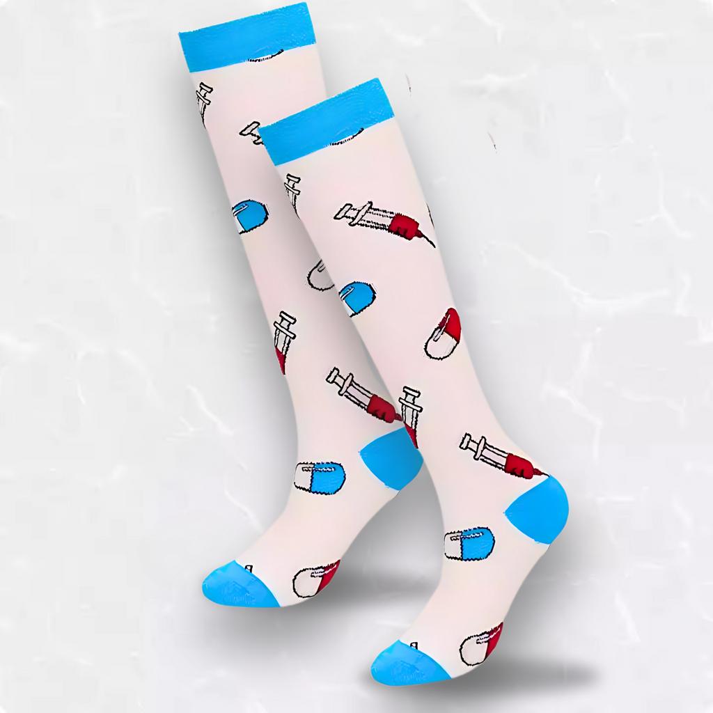 Medical Patterned LegEase Compression Socks