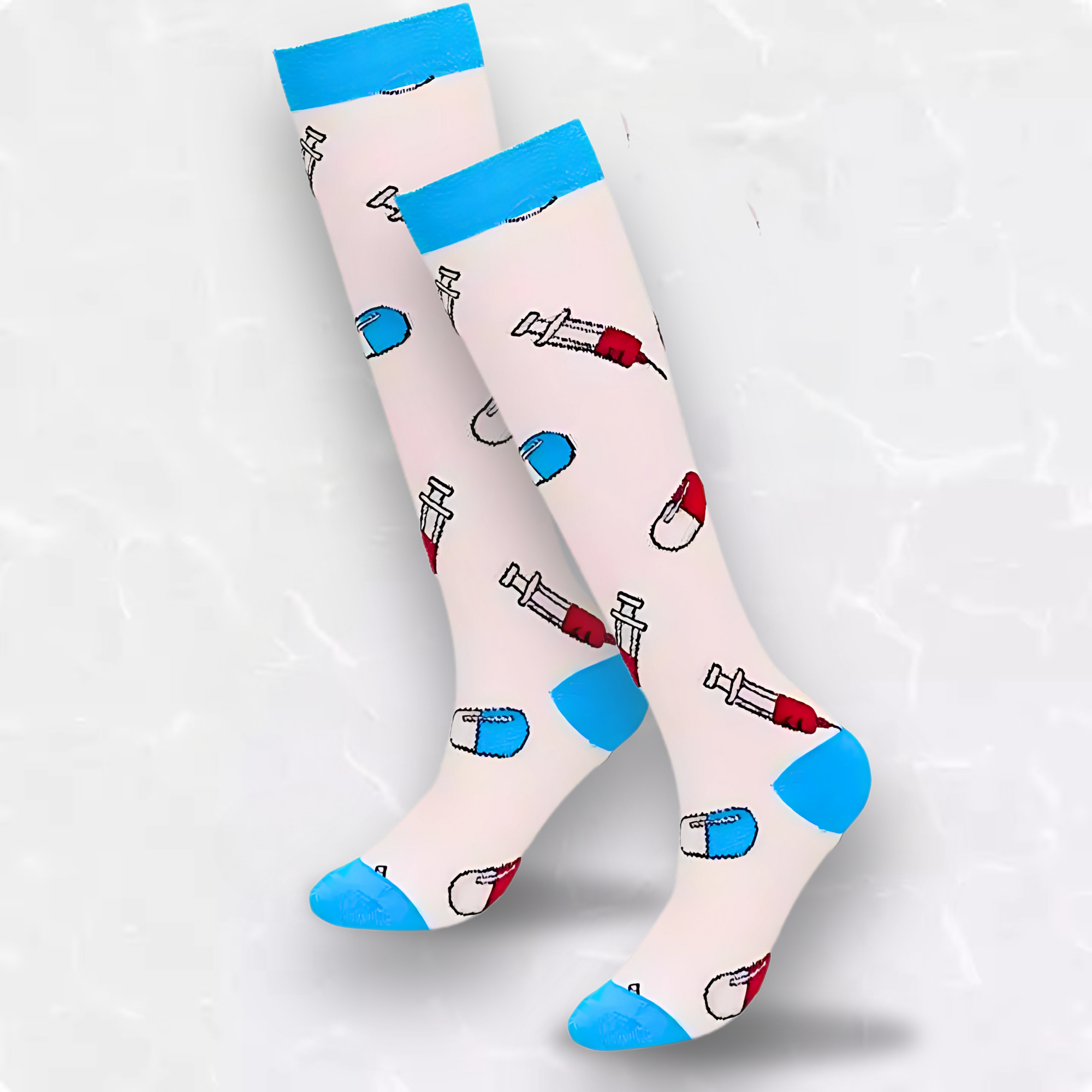Medical Patterned LegEase Compression Socks