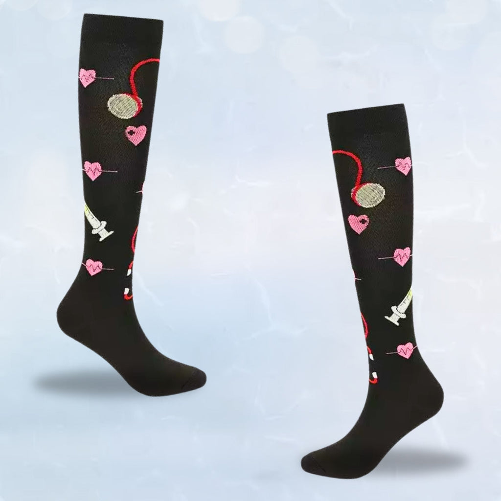 Fun Patterned LegEase Compression Socks