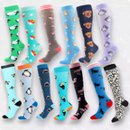 Animal patterned LegEase compression socks for foot support