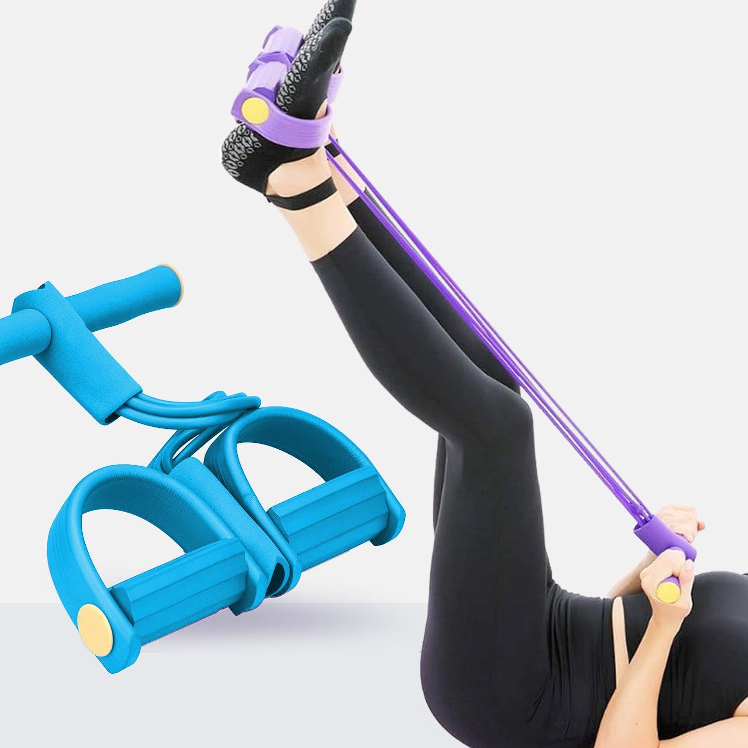 Multi-function resistance band for strength and flexibility training