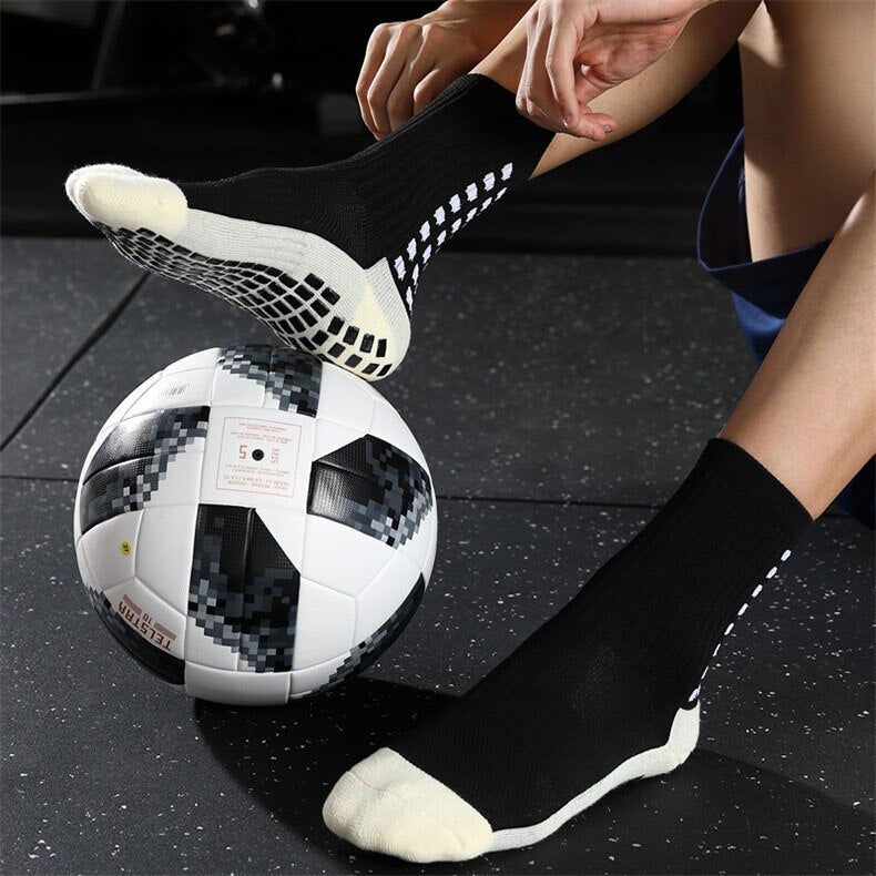 Mid Calf Length Grip Socks