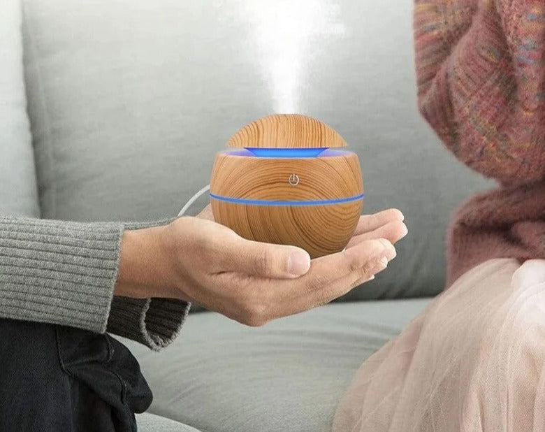 Mini Wood Grain Aromatherapy Diffuser