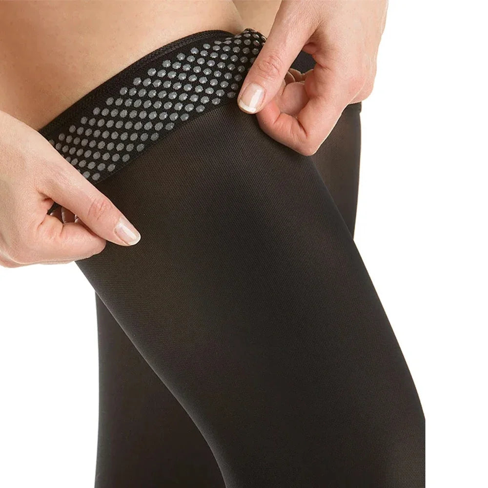 Micro Thigh High Compression Stockings