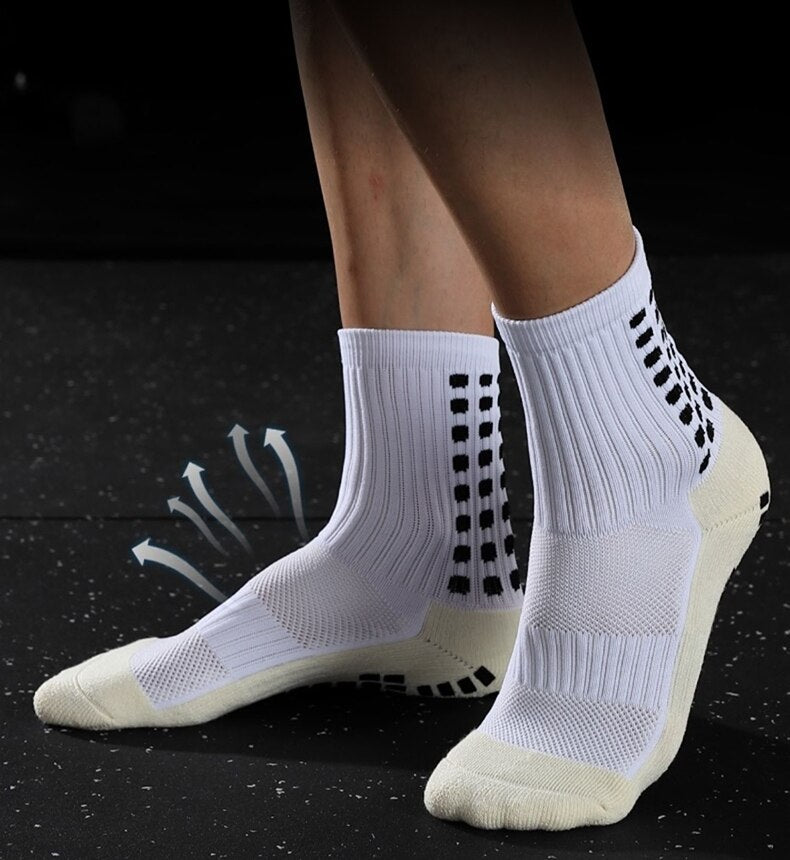 Mid Calf Length Grip Socks