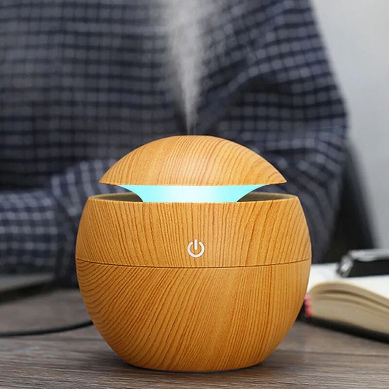 Mini Wood Grain Aromatherapy Diffuser
