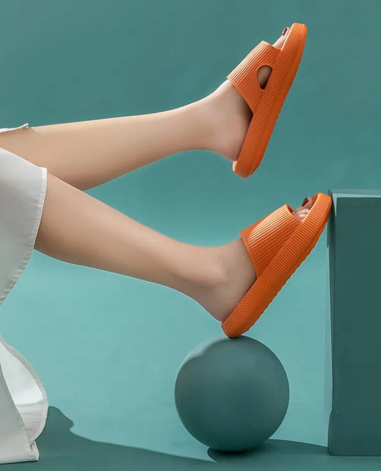 Cloud slides for comfortable casual footwear