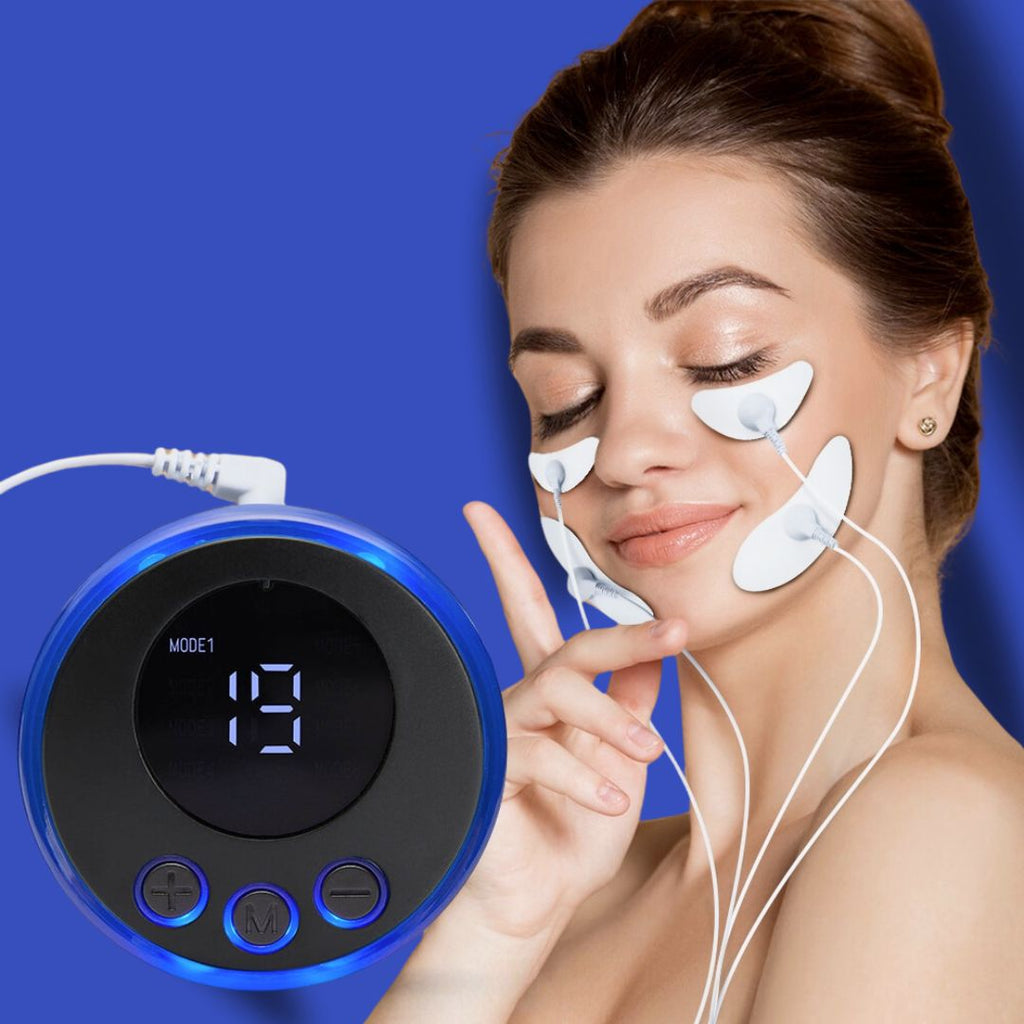 EMS facial massager for skin toning and rejuvenation