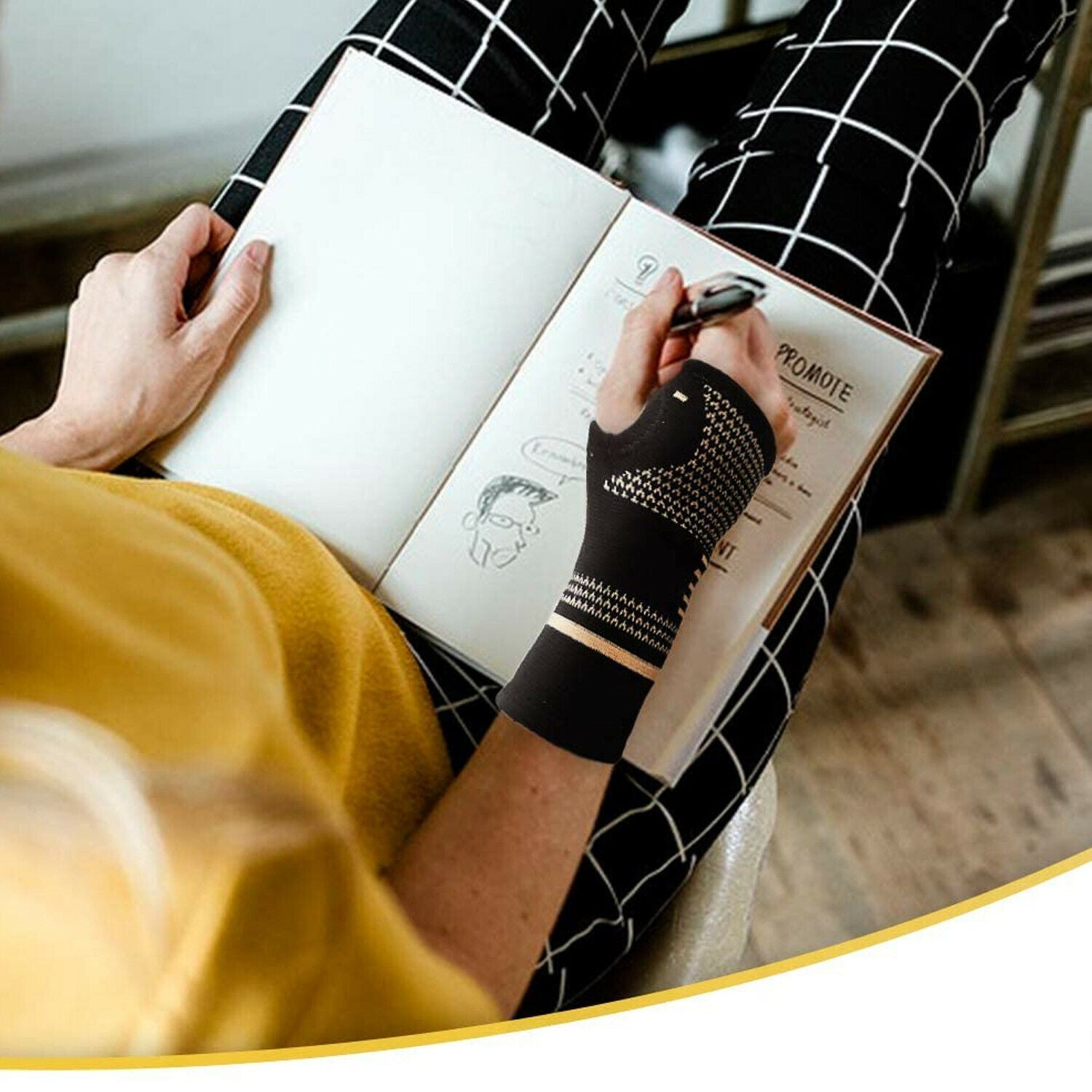 Copper Compression Wrist & Hand Brace