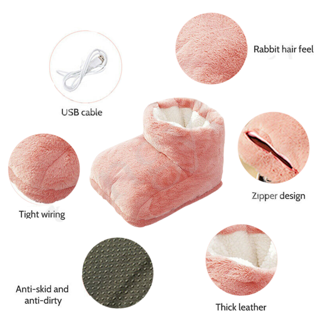 Plush Electric Foot Warmer