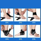 Unisex Plantar X Compression Ankle Wrap