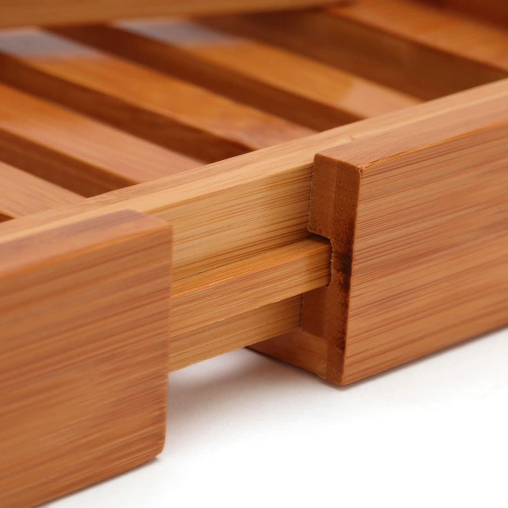 Expandable Bamboo Bath Caddy