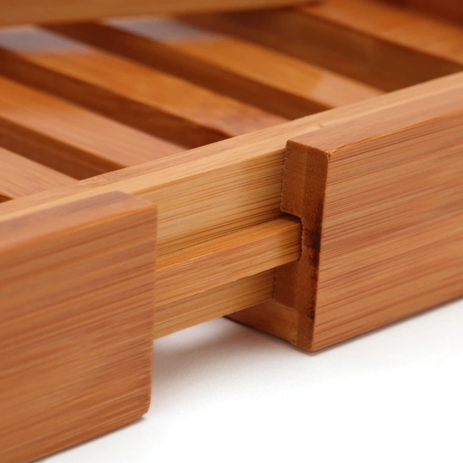 Expandable Bamboo Bath Caddy