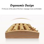 Wooden 5-Roller Reflexology Foot Massager