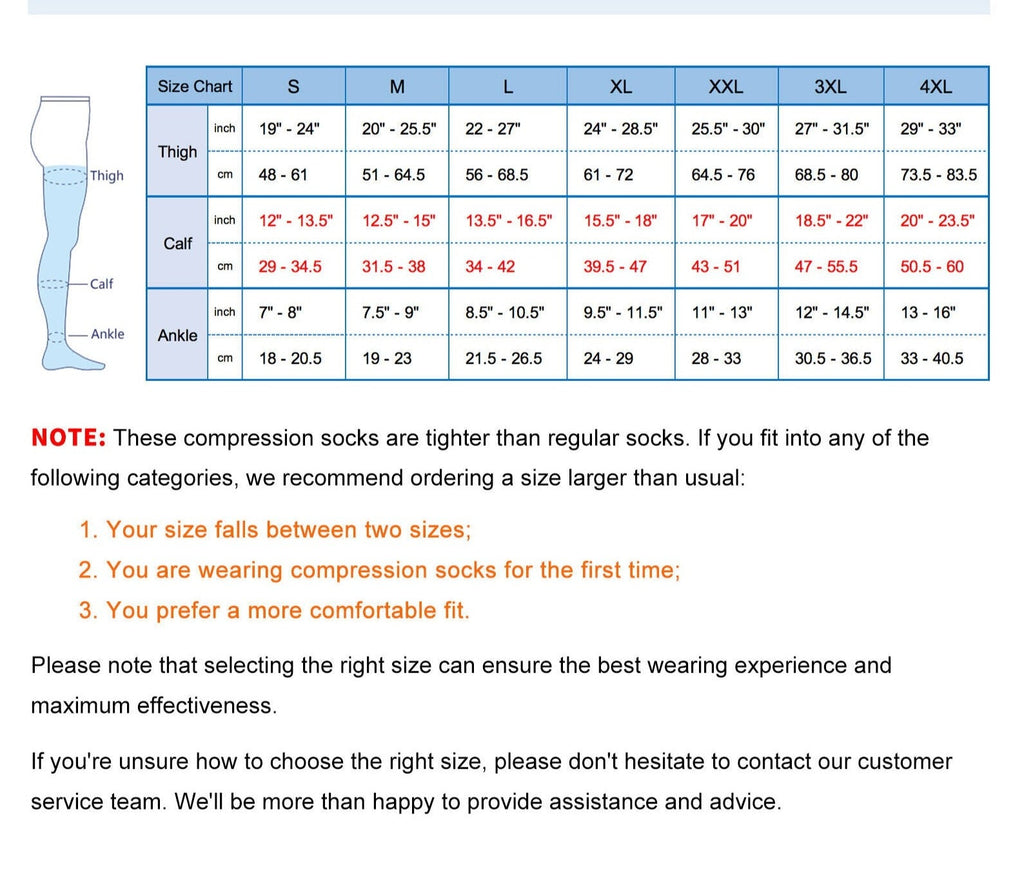 Micro Thigh High Compression Stockings