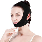 Neck and chin compression wrap for pain relief