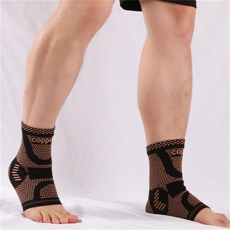 Copper protector ankle support for pain relief and stability