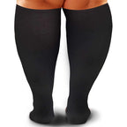 Plus sized Open Toe Compression Socks