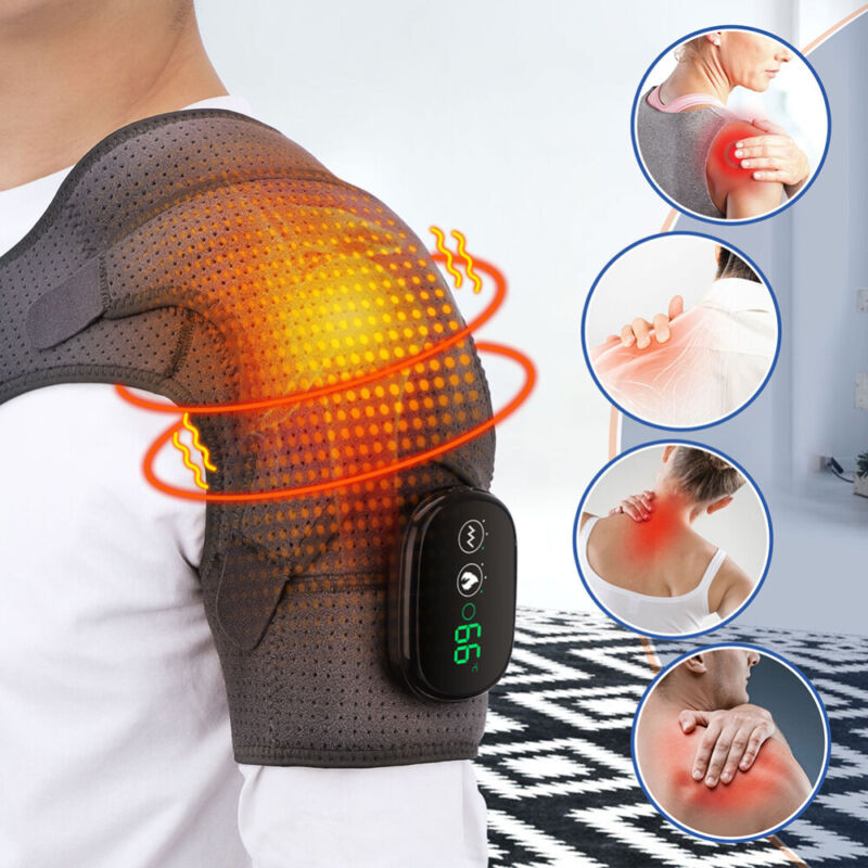 Heated Compression Shoulder Brace with Vibration