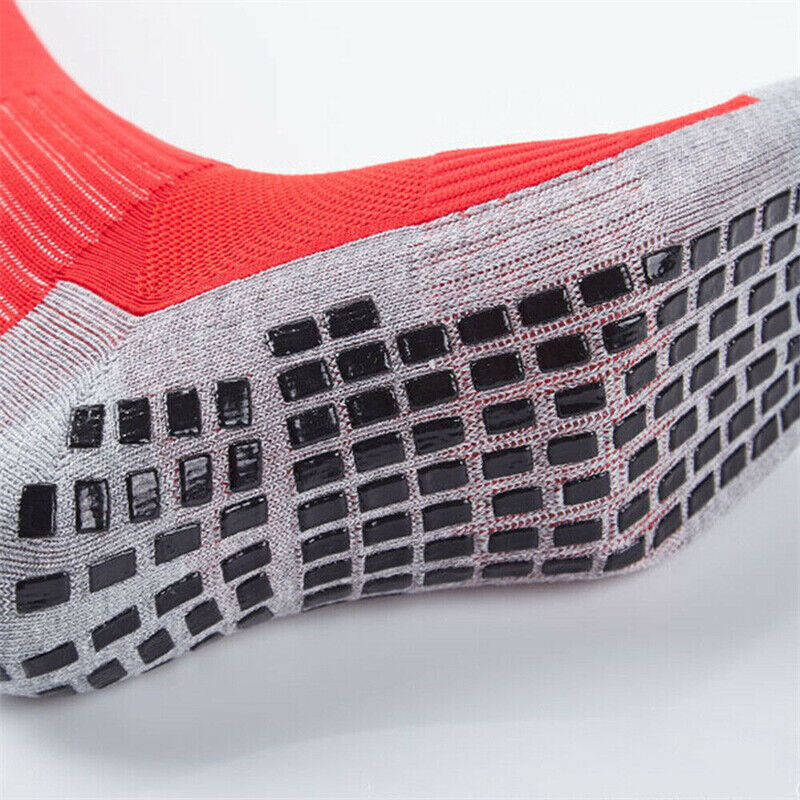 Mid calf length grip socks for stability and foot comfort