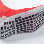 Mid calf length grip socks for stability and foot comfort