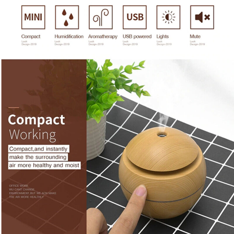 Mini Wood Grain Aromatherapy Diffuser