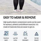 Plus sized Open Toe Compression Socks