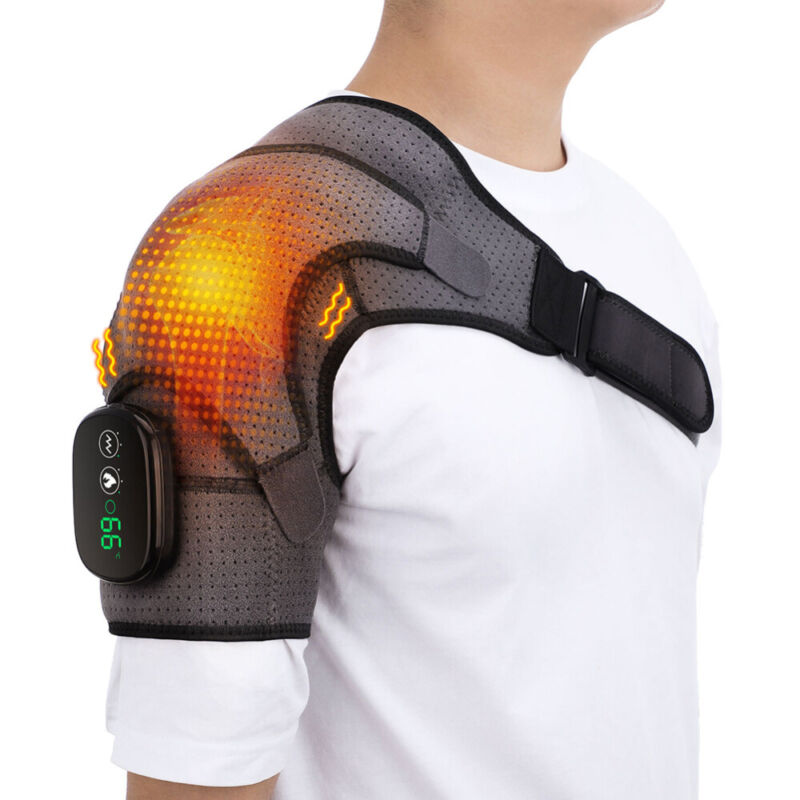 Heated Compression Shoulder Brace with Vibration
